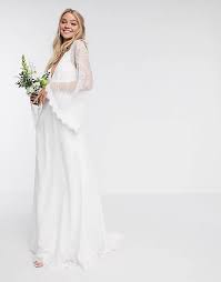 Check spelling or type a new query. Asos Edition Hochzeitskleid Mit Kimonoarmeln Und Spitze Asos