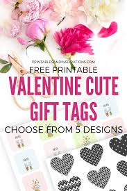 Valentine's day is just around the corner and if you're in need of inspiration for gifts, i've round up 27 inexpensive valentine's day gift ideas. Free Printable Valentines Day Gift Tags Cute Designs Printables And Inspirations