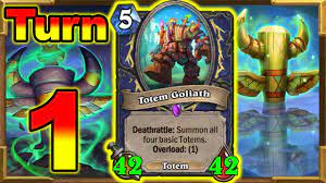 By funkimonki 1 year, 9 months ago 16 5040 5040 6822 12. Totem Shaman Is Tier 1 Best Deck To Get Legend In March Broken Turn 1 Totem Goliath Hearthstone Youtube