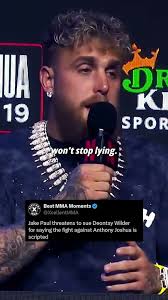 Jake Paul threatens to sue Deontay Wilder for saying AJ fight is rigged