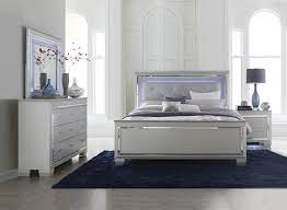 Maybe you would like to learn more about one of these? New Silver Light Led Queen Or King 4pc Bedroom Set Modern Furniture B D M N C Ebay