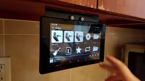 diy under the cabinet tablet holder