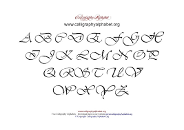 Uppercase Calligraphy Pdf Chart