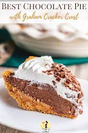 Chocolate Cream Pie With Graham Cracker Crust Recipe Dessert Recipes Chocolate Cream Pie Desserts