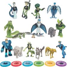 Amazon Com Wild Kratts Toys Juego De Figuras De Accion Coleccionista De 22 Piezas Figuras Y Discos Toys Games