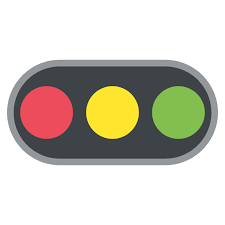 Horizontal traffic light emoji is the picture of the road lights that are used to determine whether the transport can move further or must stop for a while to prevent accidents. Download Horizontal Traffic Light Emoji By Joypixels