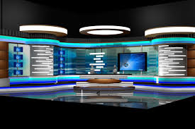 Tv News Room Studio 002 This Royalty Free 3d Model Or Texture Is Available For Download Now Tv News Room Studio 002 Virtual Sets That 3d Model Model Studio