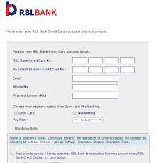 Enter ratn0crcard in the ifsc code option. Rbl Credit Card Payment How To Make Rbl Credit Card Bill Payment Online Finserv Markets