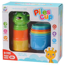 Lnkoo baby stacking, 9 cups nesting and sorting cups, counting toys, indoor, outdoor, bath, beach, educational development gift for 12, 18 month, 1, 2, 3 year old infant, toddler, boy, girl, kids average rating: Feng Ling Sixoneeight Baby Funny Bath Stacking Cups 9pc