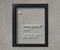 Transparent Computer Funny Definition It Gift Coworker Gift Etsy Gifts For Office Office Wall Art Definition Prints