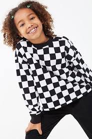 Black And White Checkered Denim Jacket Girls Checkered Top Kids Checkered Outfit Kids Outfits Girls Forever21 Tops