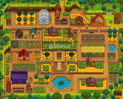 Stardew Valley Farm Design For Multiplayer By Stitchyuk Stardew Valley Stardew Valley Farms Stardew Valley Layout