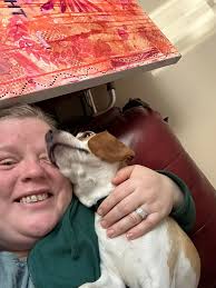 Hi all! I just wanted to introduce myself! I'm Melanie and this is Baxter  who was rescued about 4 months ago and he's a lemon beagle