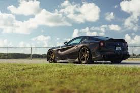 Ferrari F12 Berlinetta Black Bronze Wheels Adv1 Supercar