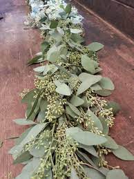 Freshly Harvested Seeded Eucalyptus Garland Seeded Etsy Green Garland Eucalyptus Garland Garland Wedding