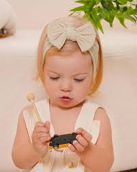 Amazon.com: jollybows Baby Girl Headband Bows Nylon Head Wraps Newborn  Hairbands Infant Toddler Hair Bow (6- Black White Khaki) : Baby