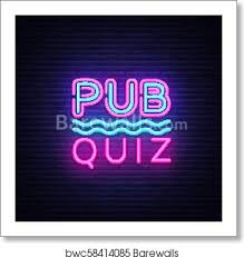 With physical distancing and quarantining taking precedent over social gatherings, trivia night looks completely different than it did earlier this year. Pub Quiz Night Announcement Poster Vector Design Template Quiz Night Neon Signboard Light Banner Pub Quiz Held In Pub Or Bar Night Club Pub Team Game Questions Game Bright Retro Sign Vector