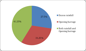 pie graph showing perceived causes of flood the respondents