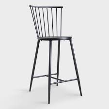 Tongli metal counter height bar stools kitchen counter stools set of 4 metal bar stool 24 inches dining chairs wooden seat silver, low back. Black Steel Neal Counter Stool V1 Counter Stools Metal Counter Stools Black Bar Stools