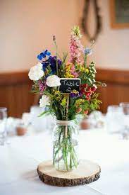 55 Boho Rustic Wildflower Wedding Ideas On Budget Wildflower Wedding Wildflower Centerpieces Wedding Flowers