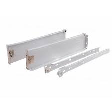 The drawer box sides, front and back, the drawer box bottom, the exposed drawer unless you're building large drawer boxes for very heavy items or large file drawers 3/4 sides won't be necessary. Metal Box Metal Drawer Sides White