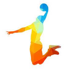 Slam Dunk By A Basketball Player Vector Image Basketball Players Slam Dunk Dunk