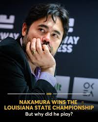 What is the connection between the Louisiana State Championship and the  2026 FIDE Candidates? Hikaru Nakamura. Why? Because every classical game  matters. With Magnus retired from the World Championship cycle, World #2