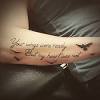 Your wings were ready but our hearts were not tattoo. 1