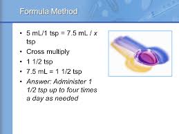 teaspoon to ml formula