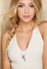 Half United The Classic Necklace Blonde Hair Brown Eyes Brown Eyes Blonde Hair Blonde Brown Eyes