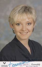 Michelle Holmes Terry & Britt Woods Emmerdale Hand Signed Cast Card Photo:  Signed by Author(s) Photograph