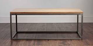 Our high quality solid oak coffee tables are durable and built to last, crafted from the finest oak timbers, and finished in a beautiful rustic and natural we have been offering oak coffee tables to customers throughout the uk for many years now. Solid Oak Metal Coffee Table Amazon Co Uk Handmade Products