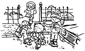 Some free truck coloring pages to print have a simple outline while others are complex pictures with fine detailing. Helping Others Kids Cross Busy Street Coloring Pages Coloring Sky