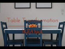 From a simple ikea stig to a unique farmhouse stool. Table Transformation Ikea Hack Youtube