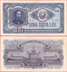 Bancnota de 100 lei din perioada comunista. Bancnota 100 Lei 1952 Bank Notes Retro Poster European History