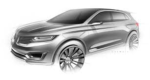 Lincoln Mkx Concept Front 3 4 View Design Sketch Concept Cars Car Design Automotive Design