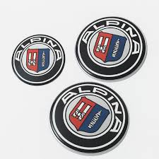 3pcs BMW Alpina Hood & Trunk Badges Set
