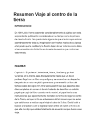 Resumen Viaje Al Centro De La Tierra Pdf Viaje Al Centro De La Tierra Naturaleza