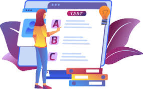 Online Test Animated Illustration