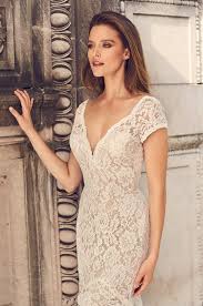 Infused with the endless inspiration of designer madeline gardner, they speak to the moment, and fulfill the bridal dream. V Neck Lace Wedding Dress Scalloped Bottom Fashion Dresses
