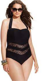 Macy S Jessica Simpson Plus Size Crocheted Illuson One Piece Swimsuit Women S Plus Size Swimwear Plus Size Swimsuits One Piece