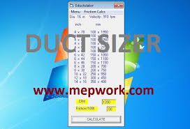 Download Simple Duct Sizer For Pc Eductulator Software Duct Hvac System Software