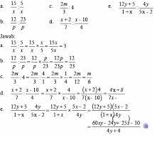 Maybe you would like to learn more about one of these? Operasi Hitung Pecahan Aljabar Dan Contoh Soalnya