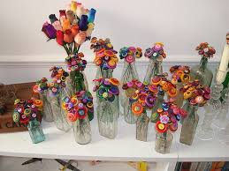 Trying Out Wedding Decoration Ideas Part 2 The Epic Button Flower Mission Begins Button Flowers Button Crafts Diy Crafts