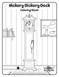 You could also print the picture using the print button above the image. Coloring In Sheet Nursery Rhyme Hickory Dickory Dock Us Eng