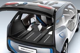 Bmw I3 Concept Interior Rear View Open Hatch Cargo Space Bmw I3 Bmw Car