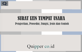 Tempat download contoh surat izin usaha. Surat Izin Tempat Usaha Pengertian Prosedur Fungsi Jenis Dan Contoh