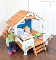 ?zoom claras table and $4 stackable chairs sized for 18 18 inch doll house ideas | … dollhouse allows girls to build their own an error occurred. Diy 18 Doll Camp Hideaway Jaime Costiglio