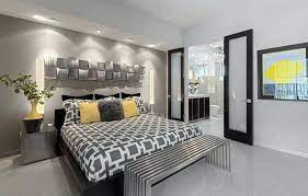 Not only does it build undeniable drama into an interior scheme but it forms a terrific base for boosting. Stylish Gray Yellow Bedroom Designs Designing Idea