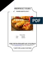 Pisang yang di balut coklat renyah. Proposal Ukm Pisang Crisspy